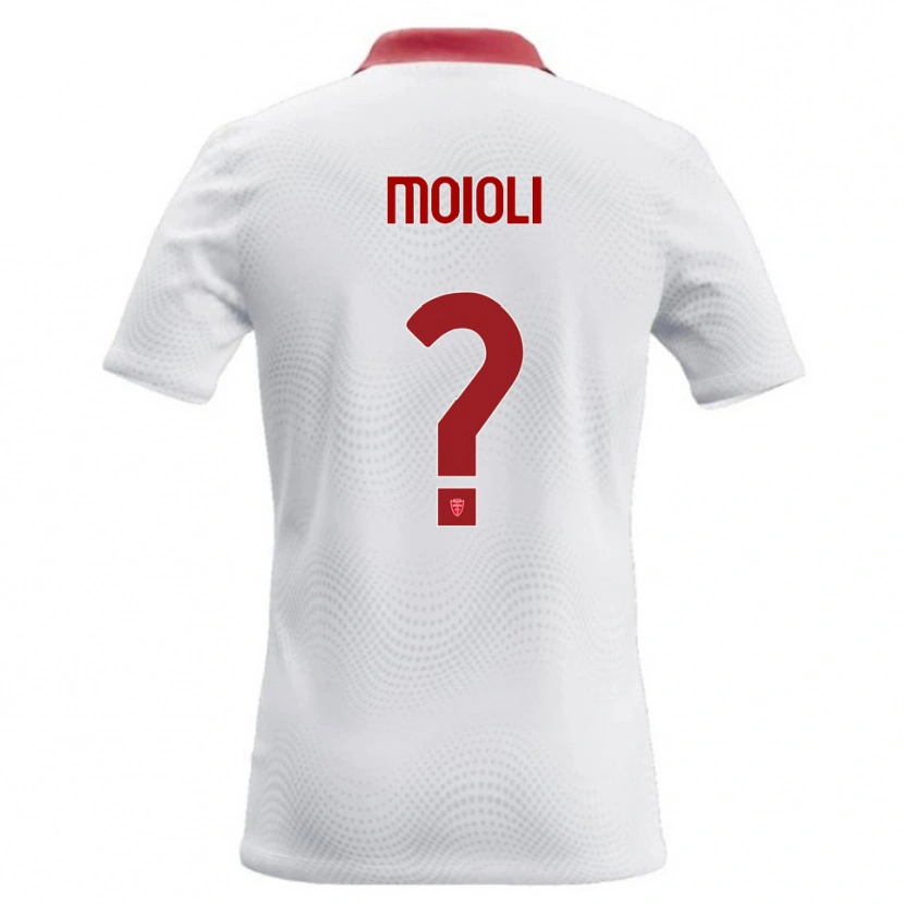 Danxen Kvinder Gabriel Moioli #0 Hvid Rød Udebane Spillertrøjer 2026/27 Trøje T-Shirt