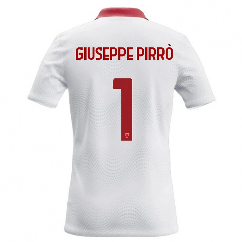 Danxen Kvinder Marco Giuseppe Pirrò #1 Hvid Rød Udebane Spillertrøjer 2026/27 Trøje T-Shirt