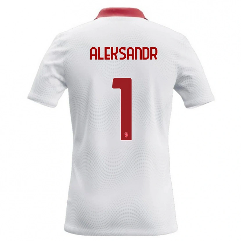 Danxen Kvinder Aleksandr Ballabio #1 Hvid Rød Udebane Spillertrøjer 2026/27 Trøje T-Shirt