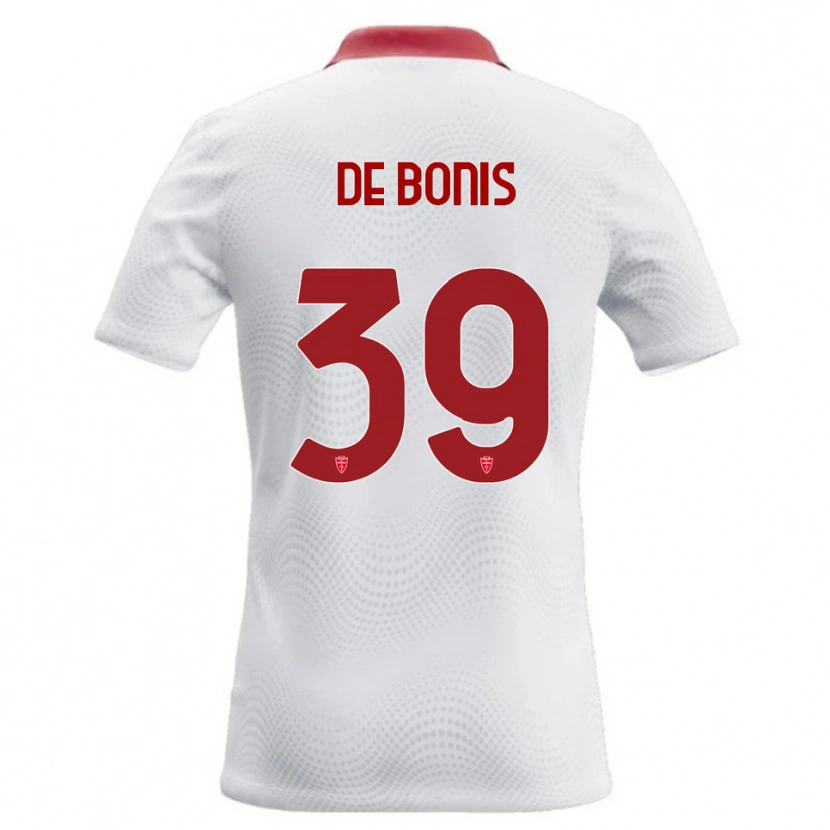 Danxen Kvinder Andrea De Bonis #39 Hvid Rød Udebane Spillertrøjer 2026/27 Trøje T-Shirt
