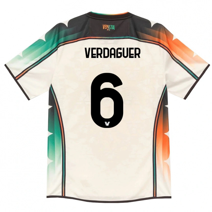 Danxen Kvinder Judith Verdaguer #6 Oldlace Orange Grøn Udebane Spillertrøjer 2026/27 Trøje T-Shirt