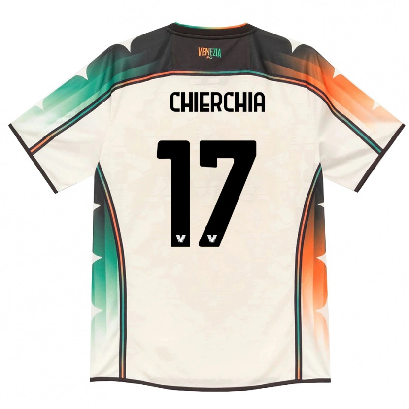 Danxen Kvinder Chiara Chierchia #17 Oldlace Orange Grøn Udebane Spillertrøjer 2026/27 Trøje T-Shirt