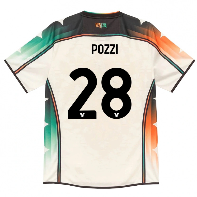 Danxen Kvinder Alessio Pozzi #28 Oldlace Orange Grøn Udebane Spillertrøjer 2026/27 Trøje T-Shirt