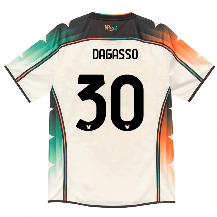 Danxen Kvinder Matteo Dagasso #30 Oldlace Orange Grøn Udebane Spillertrøjer 2026/27 Trøje T-Shirt