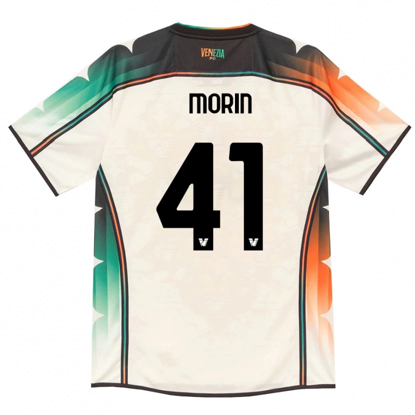 Danxen Kvinder Elena Morin #41 Oldlace Orange Grøn Udebane Spillertrøjer 2026/27 Trøje T-Shirt