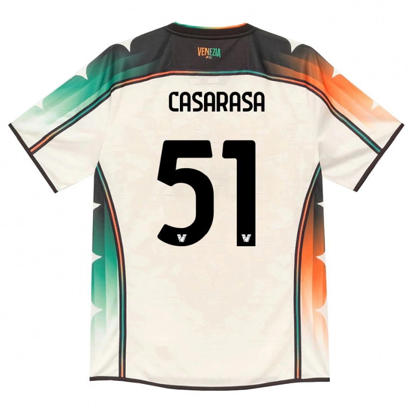 Danxen Kvinder Asia Casarasa #51 Oldlace Orange Grøn Udebane Spillertrøjer 2026/27 Trøje T-Shirt