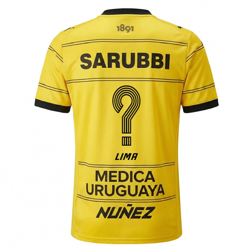 Danxen Kvinder Jhonatan Lima #0 Gul Sort Udebane Spillertrøjer 2026/27 Trøje T-Shirt