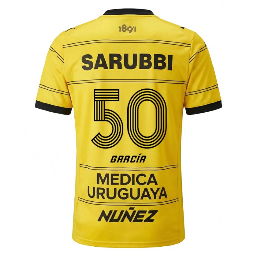 Danxen Kvinder Diego García #50 Gul Sort Udebane Spillertrøjer 2026/27 Trøje T-Shirt