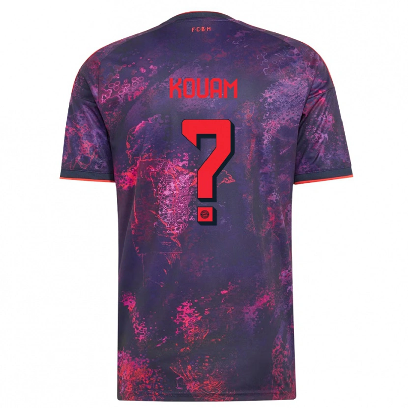 Danxen Kvinder Christian Kouam #0 Lilla Rød Tredje Sæt Spillertrøjer 2026/27 Trøje T-Shirt