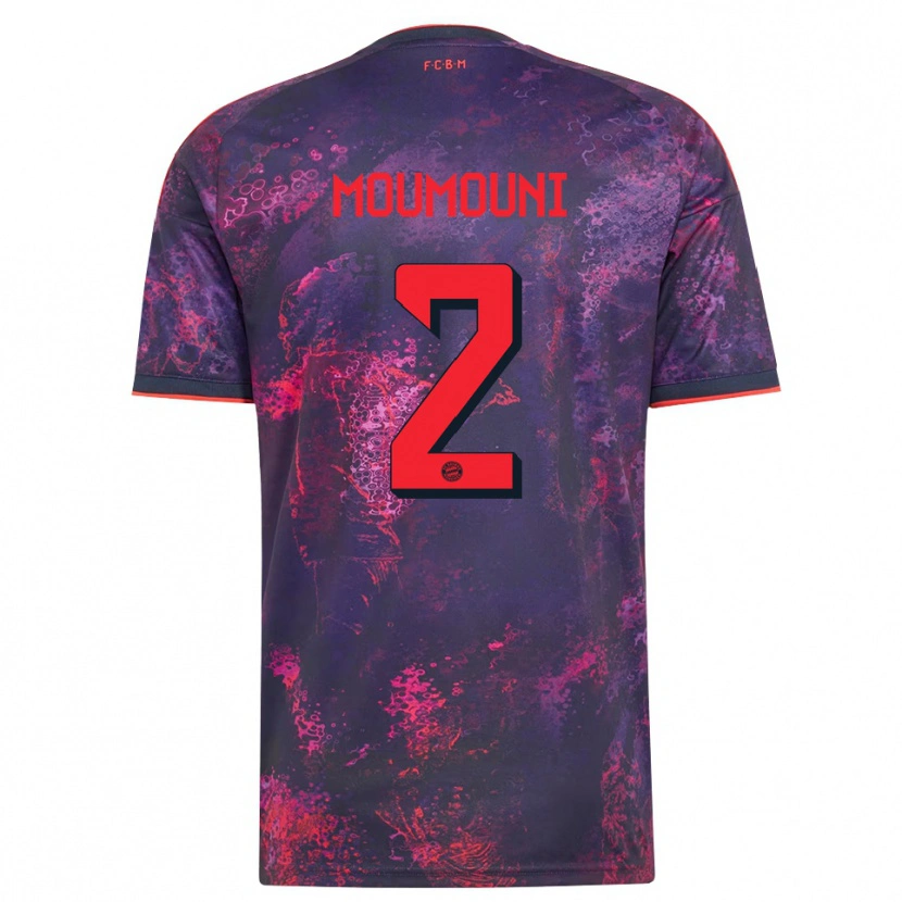 Danxen Kvinder Rayan Moumouni #2 Lilla Rød Tredje Sæt Spillertrøjer 2026/27 Trøje T-Shirt
