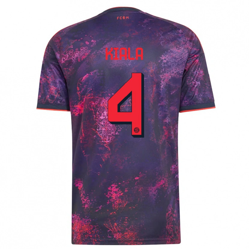Danxen Kvinder Cassiano Kiala #4 Lilla Rød Tredje Sæt Spillertrøjer 2026/27 Trøje T-Shirt
