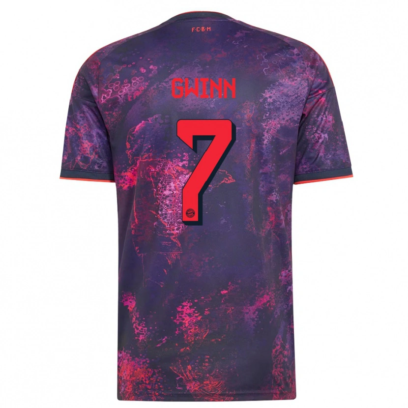 Danxen Kvinder Giulia Gwinn #7 Lilla Rød Tredje Sæt Spillertrøjer 2026/27 Trøje T-Shirt