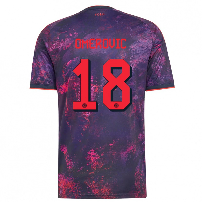 Danxen Kvinder Amar Omerovic #18 Lilla Rød Tredje Sæt Spillertrøjer 2026/27 Trøje T-Shirt