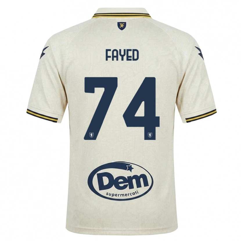 Danxen Kvinder Omar Fayed #74 Oldlace Gul Sort Udebane Spillertrøjer 2026/27 Trøje T-Shirt