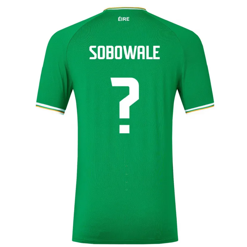 Danxen Børn Irland Timi Sobowale #0 Grøn Hjemmebane Spillertrøjer 24-26 Trøje T-Shirt