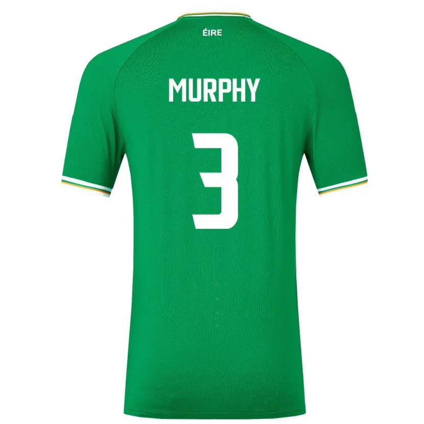 Danxen Børn Irland Alex Murphy #3 Grøn Hjemmebane Spillertrøjer 24-26 Trøje T-Shirt