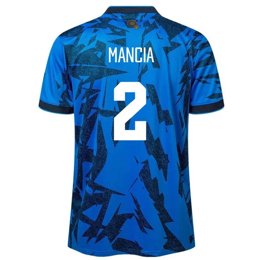 Danxen Børn El Salvador Steven Mancia #2 Blå Hjemmebane Spillertrøjer 24-26 Trøje T-Shirt