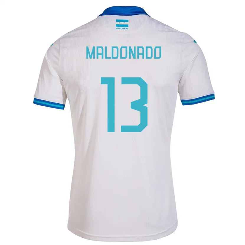 Danxen Børn Honduras Edwin Maldonado #13 Hvid Hjemmebane Spillertrøjer 24-26 Trøje T-Shirt