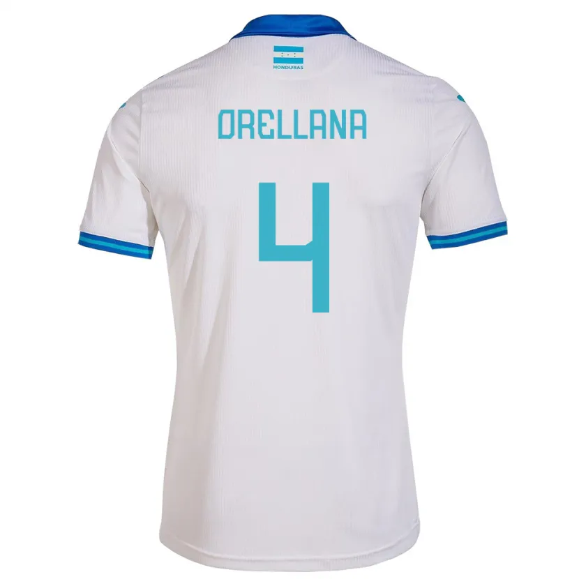 Danxen Børn Honduras André Orellana #4 Hvid Hjemmebane Spillertrøjer 24-26 Trøje T-Shirt