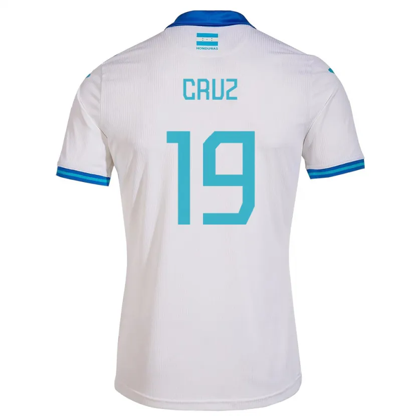 Danxen Børn Honduras Russel Cruz #19 Hvid Hjemmebane Spillertrøjer 24-26 Trøje T-Shirt