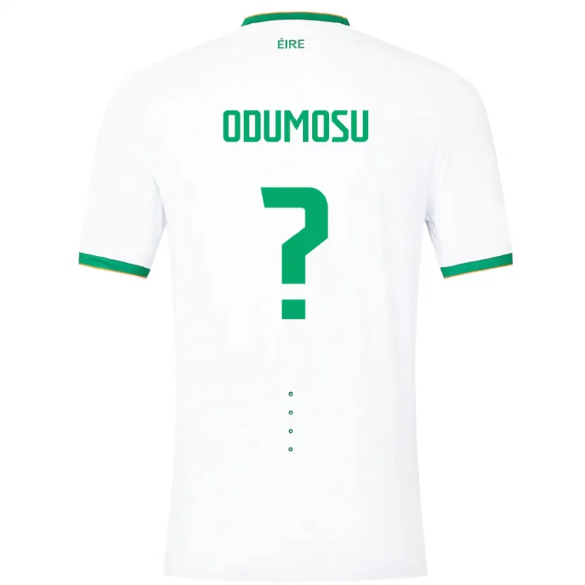 Danxen Børn Irland David Odumosu #0 Hvid Udebane Spillertrøjer 24-26 Trøje T-Shirt