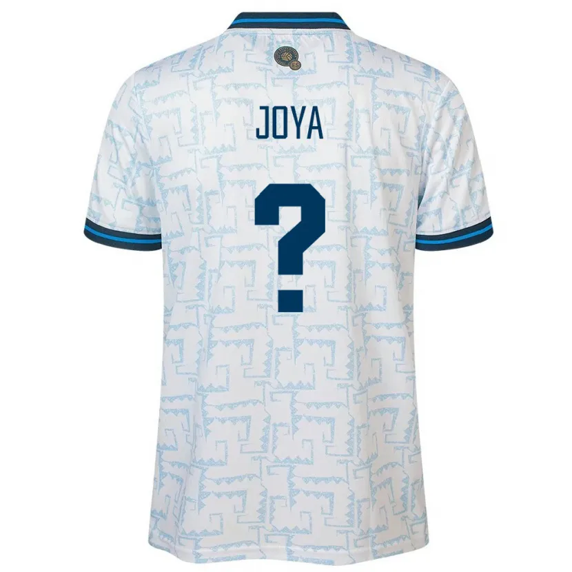 Danxen Børn El Salvador Marlon Joya #0 Hvid Udebane Spillertrøjer 24-26 Trøje T-Shirt