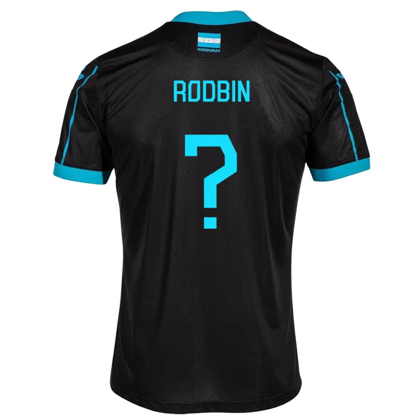 Danxen Børn Honduras Rodbin Mejía #0 Sort Udebane Spillertrøjer 24-26 Trøje T-Shirt