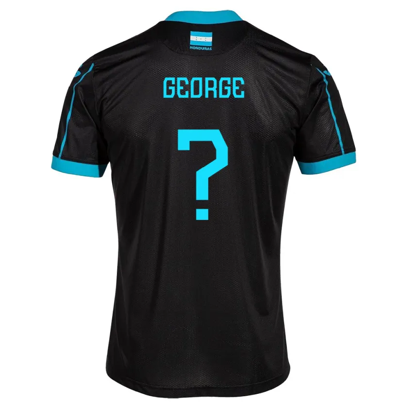 Danxen Børn Honduras George Rodríguez #0 Sort Udebane Spillertrøjer 24-26 Trøje T-Shirt