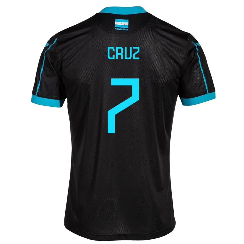 Danxen Børn Honduras Nixon Cruz #7 Sort Udebane Spillertrøjer 24-26 Trøje T-Shirt