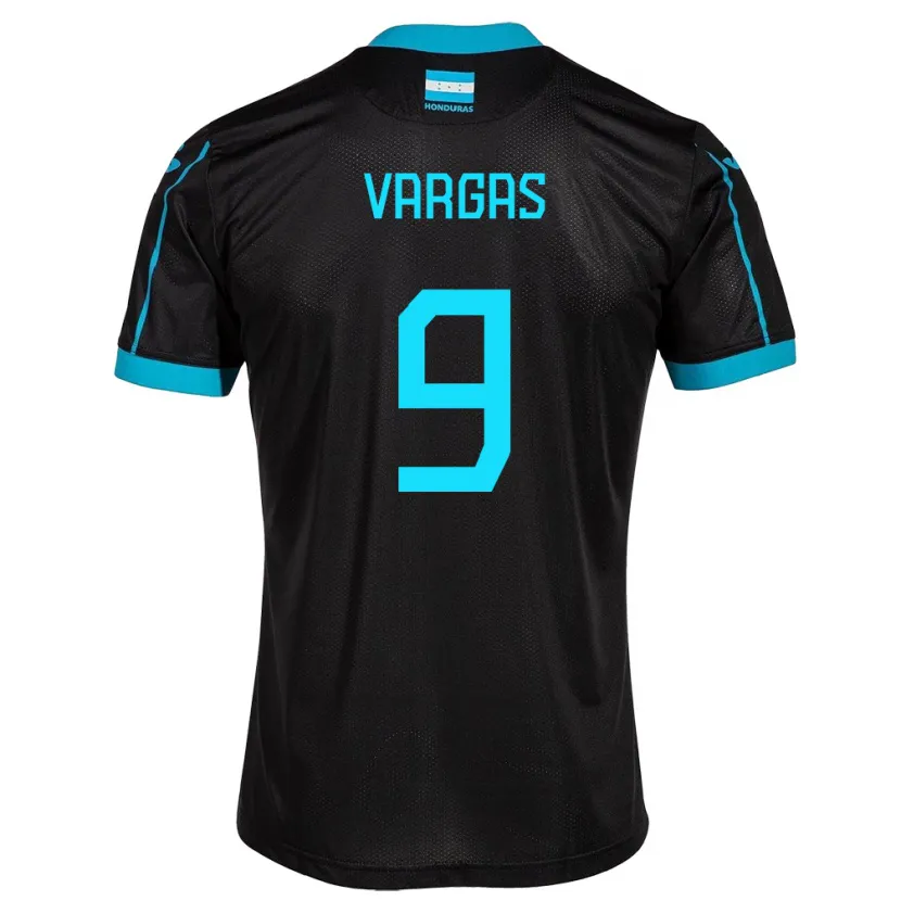Danxen Børn Honduras Nayrobi Vargas #9 Sort Udebane Spillertrøjer 24-26 Trøje T-Shirt