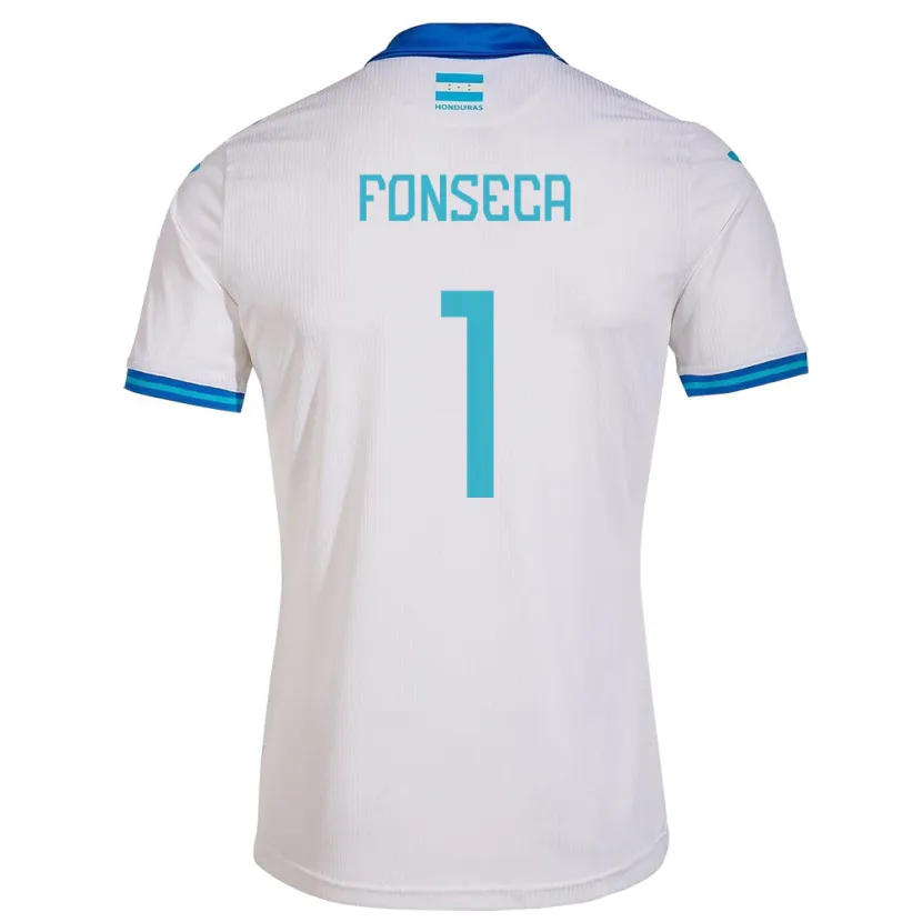 Danxen Mænd Honduras Harold Fonseca #1 Hvid Hjemmebane Spillertrøjer 24-26 Trøje T-Shirt