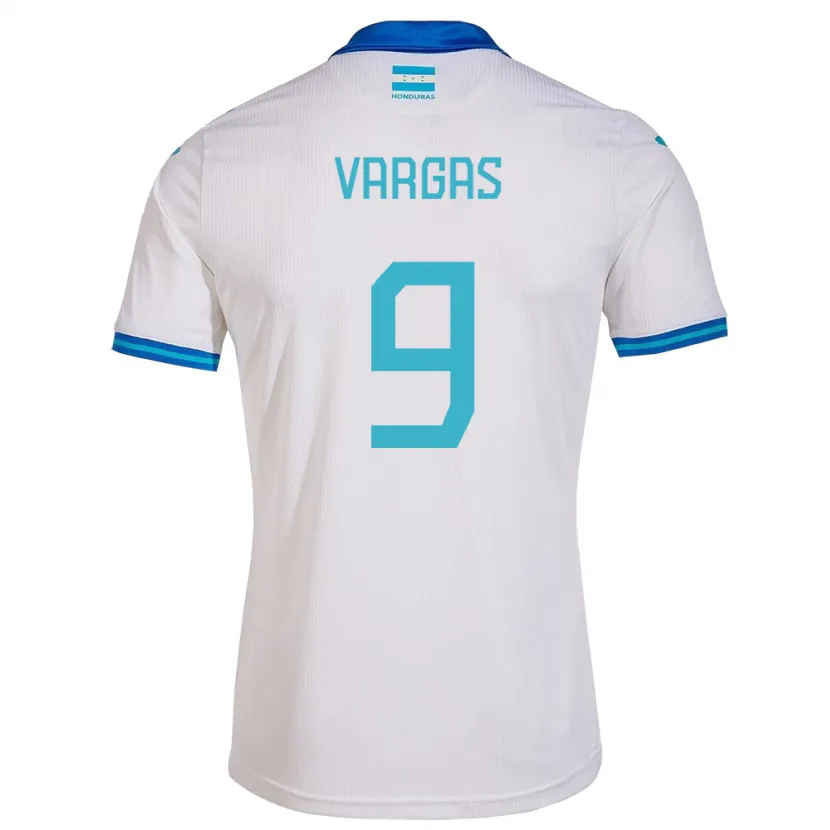 Danxen Mænd Honduras Nayrobi Vargas #9 Hvid Hjemmebane Spillertrøjer 24-26 Trøje T-Shirt