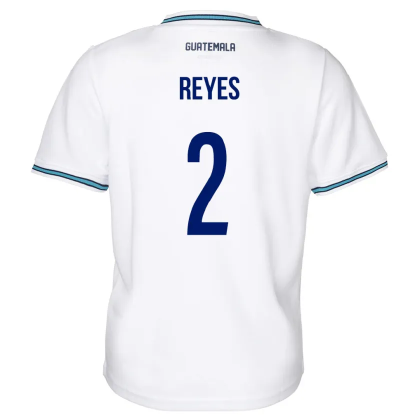 Danxen Mænd Guatemala Samantha Reyes #2 Hvid Hjemmebane Spillertrøjer 24-26 Trøje T-Shirt