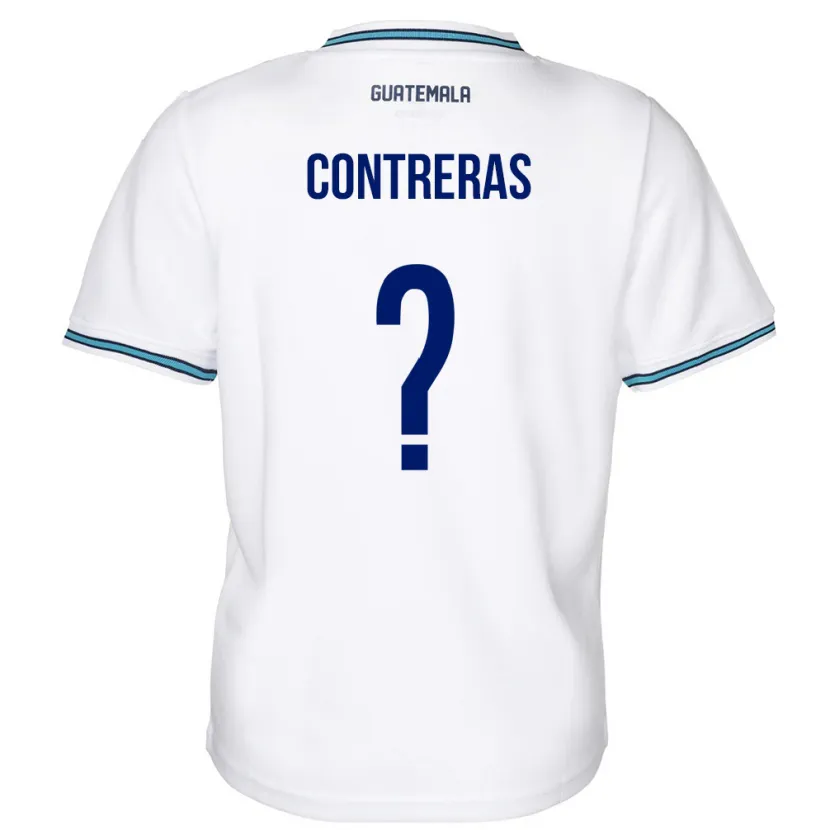 Danxen Mænd Guatemala Betzael Contreras #0 Hvid Hjemmebane Spillertrøjer 24-26 Trøje T-Shirt
