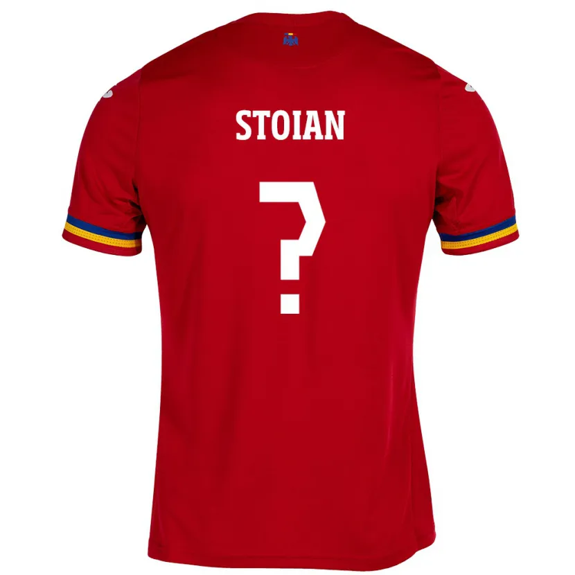 Danxen Mænd Rumænien Alexandru Stoian #0 Rød Udebane Spillertrøjer 24-26 Trøje T-Shirt