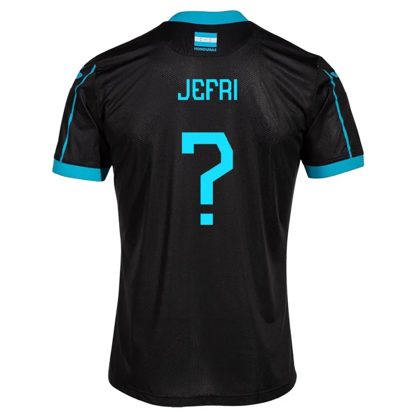 Danxen Mænd Honduras Jefri Martínez #0 Sort Udebane Spillertrøjer 24-26 Trøje T-Shirt