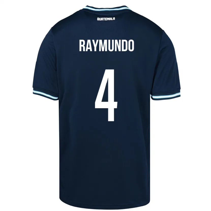 Danxen Mænd Guatemala Cristopher Raymundo #4 Blå Udebane Spillertrøjer 24-26 Trøje T-Shirt