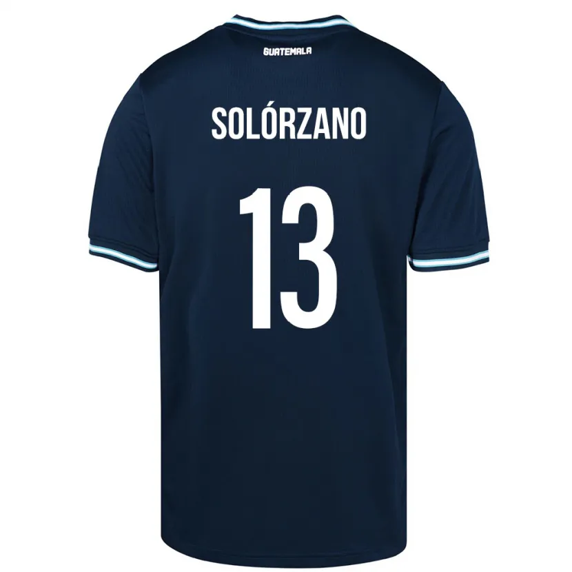 Danxen Mænd Guatemala Aisha Solórzano #13 Blå Udebane Spillertrøjer 24-26 Trøje T-Shirt