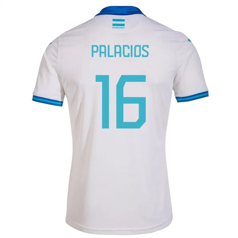 Danxen Kvinder Honduras Danilo Palacios #16 Hvid Hjemmebane Spillertrøjer 24-26 Trøje T-Shirt