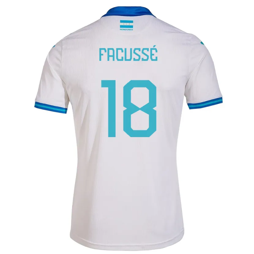 Danxen Kvinder Honduras Enrique Facussé #18 Hvid Hjemmebane Spillertrøjer 24-26 Trøje T-Shirt