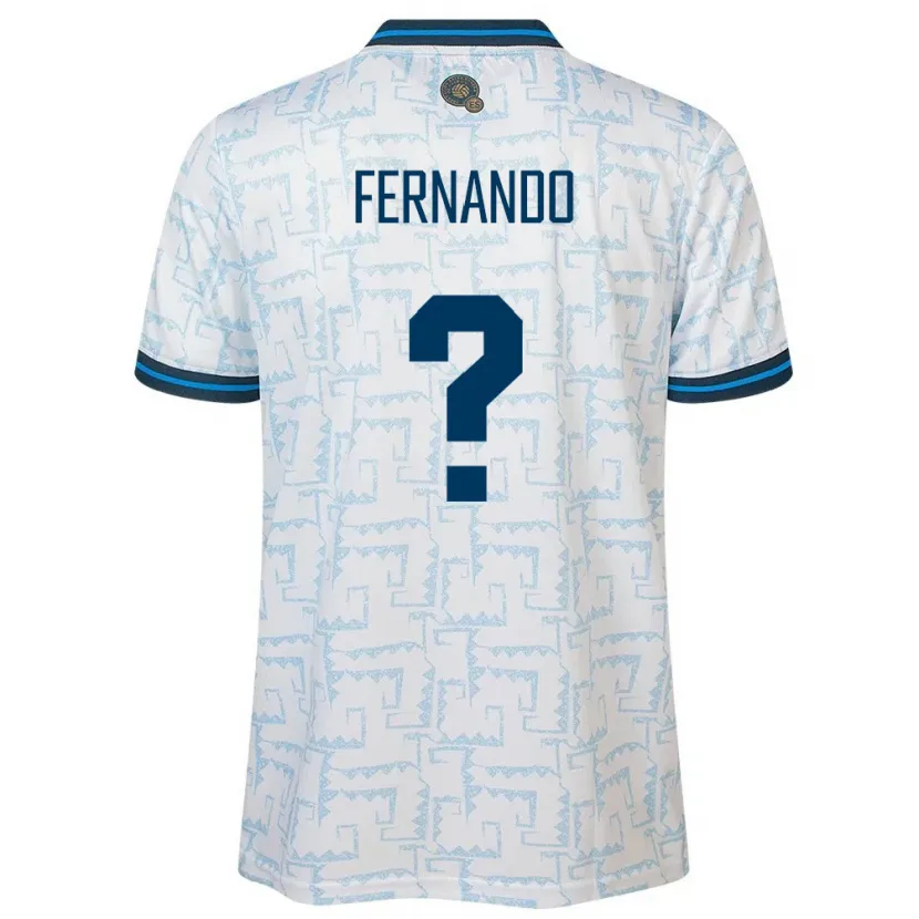 Danxen Kvinder El Salvador Fernando Sánchez #0 Hvid Udebane Spillertrøjer 24-26 Trøje T-Shirt