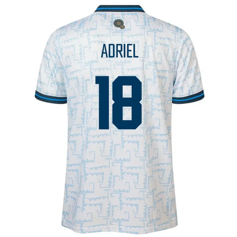 Danxen Kvinder El Salvador Adriel Martínez #18 Hvid Udebane Spillertrøjer 24-26 Trøje T-Shirt