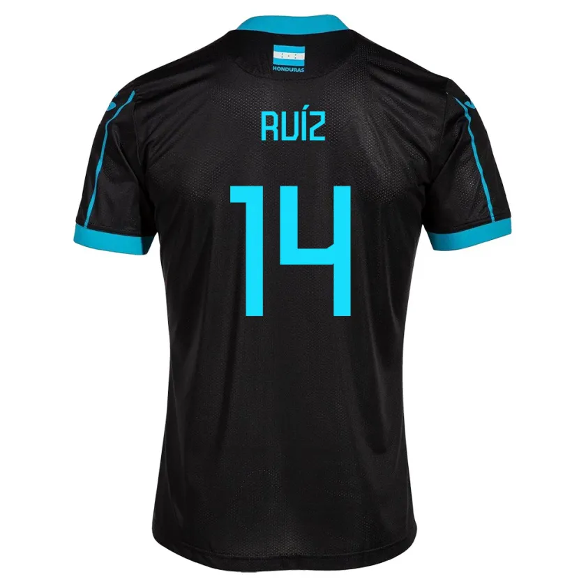 Danxen Kvinder Honduras David Ruíz #14 Sort Udebane Spillertrøjer 24-26 Trøje T-Shirt