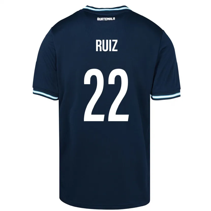 Danxen Kvinder Guatemala Kevin Ruiz #22 Blå Udebane Spillertrøjer 24-26 Trøje T-Shirt