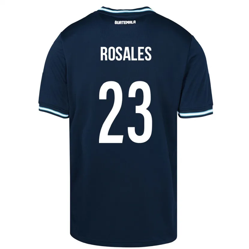 Danxen Kvinder Guatemala Yareni Rosales #23 Blå Udebane Spillertrøjer 24-26 Trøje T-Shirt