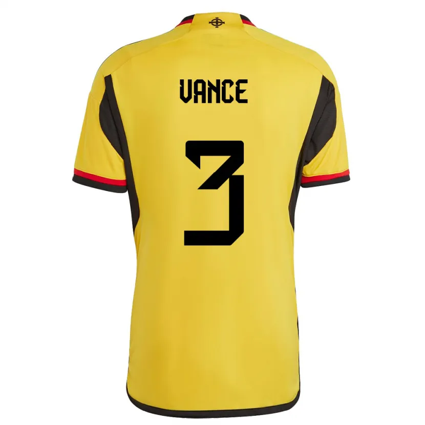 Danxen Kvinder Nordirland Demi Vance #3 Hvid Udebane Spillertrøjer 24-26 Trøje T-Shirt