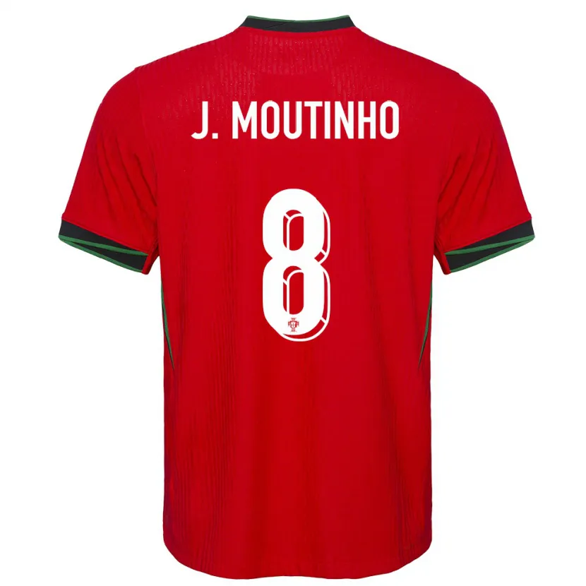 Danxen Børn Portugal Joao Moutinho #8 Rød Hjemmebane Spillertrøjer 24-26 Trøje T-Shirt