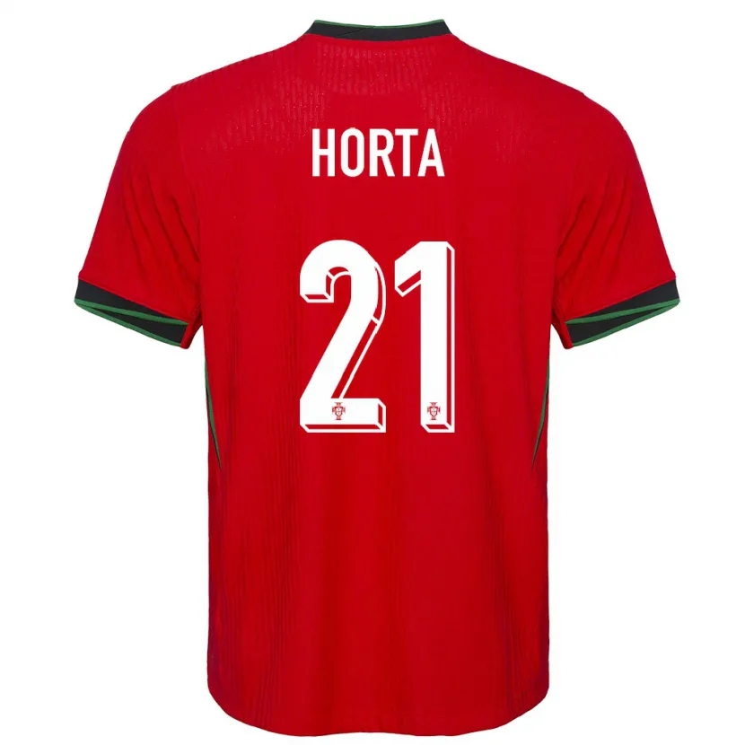 Danxen Børn Portugal Ricardo Horta #21 Rød Hjemmebane Spillertrøjer 24-26 Trøje T-Shirt