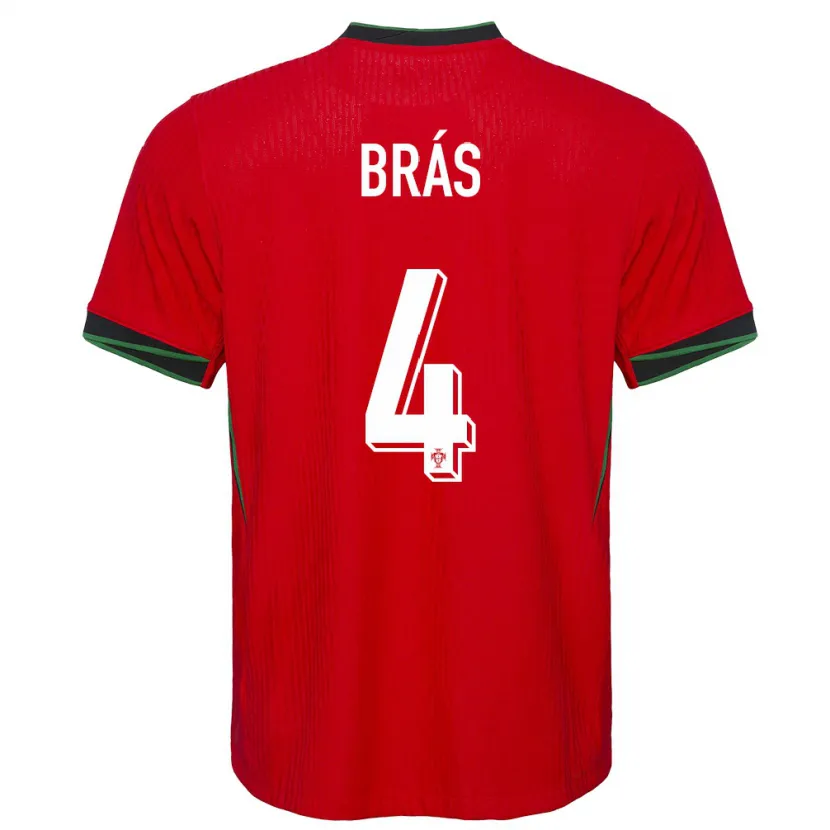Danxen Børn Portugal Gabi Bras #4 Rød Hjemmebane Spillertrøjer 24-26 Trøje T-Shirt