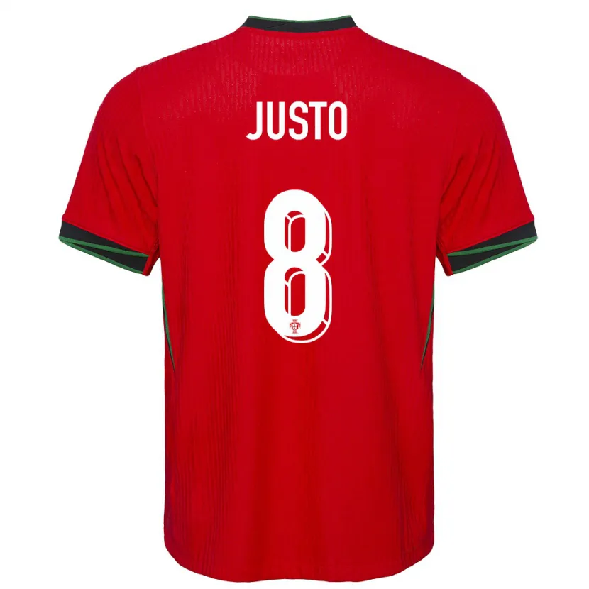 Danxen Børn Portugal Samuel Justo #8 Rød Hjemmebane Spillertrøjer 24-26 Trøje T-Shirt
